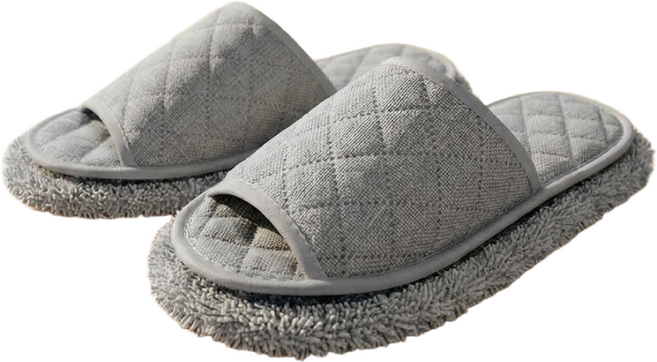 필굿리빙 극세사 청소슬리퍼, 6개, 그레이
