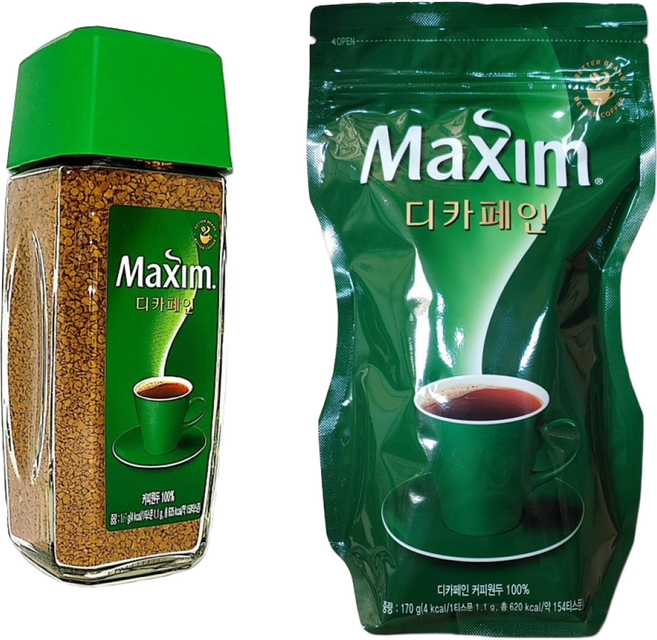 맥심 디카페인 리필 170g+100g병커피, 170g, 1개입, 1세트