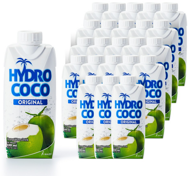 HYDRO COCO 하이드로코코 오리지널 코코넛 워터, 330ml, 24개