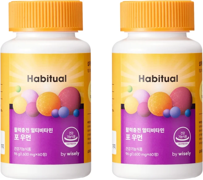와이즐리 활력충전 멀티비타민 포 우먼, 2개 - 쿠팡