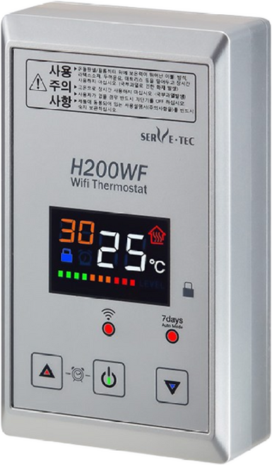 써브텍 H200WF 신제품 스마트 IOT WIFI 온도조절기 HAGGAE NW NEW WAVE 전기난방, 실버