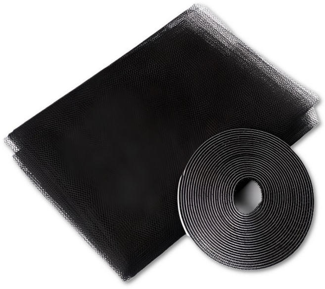 닥터쇼닝 잘라쓰는 벨크로 방충망 창문용 대형 촘촘망 찍찍이 셀프 DIY 탈부착 모기장, 1세트