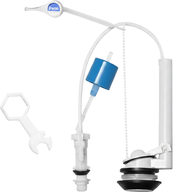 튼튼한 양변기 물탱크 부속 세트 (전면 레버식) + 조립 공구 포함 / 셀프 교체용, 혼합색상