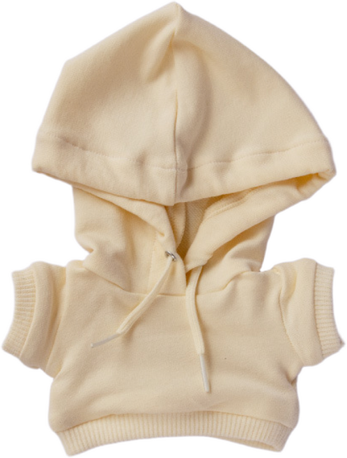 티니숲속 10cm 15cm 20cm 인형옷 코튼 후드티 무속성 솜인형, 아이보리, 1개