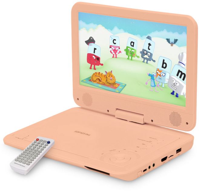 에듀플레이어 DVD플레이어 EDP101 Pro BT 블루투스 USB-C, 코랄핑크