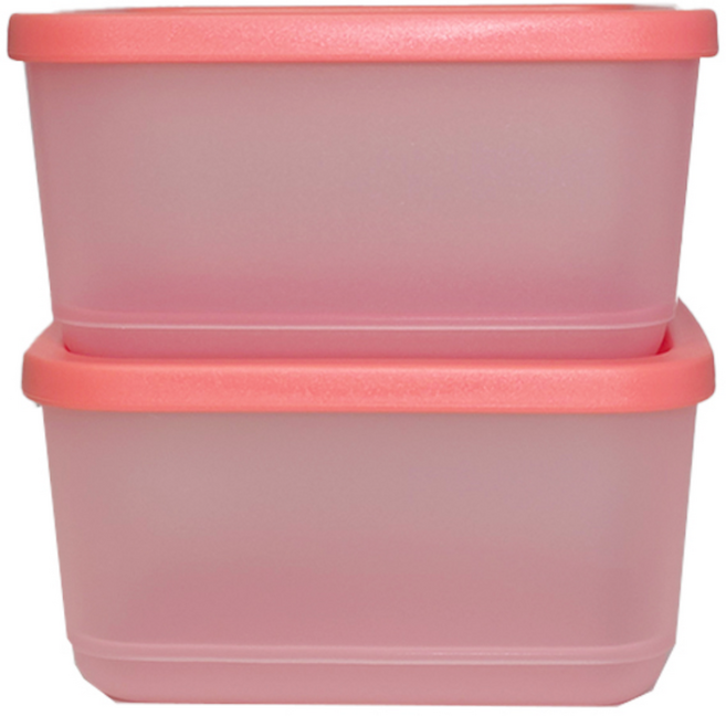 7위 - 타파웨어 싱싱블럭 김통 반찬통 밀페용기 650ml, 자몽, 2개