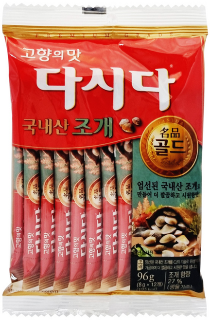 다시다명품골드조개, 96g, 4개