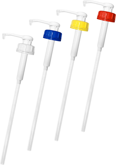 크린핏 누르는 컬러 말통 펌프, 화이트, 1개