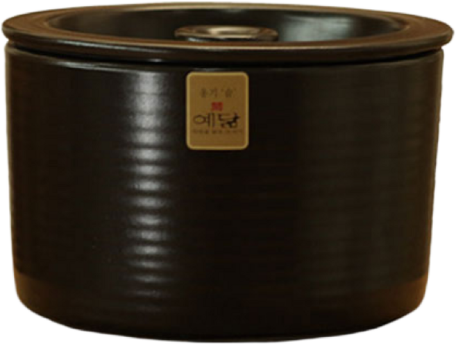 예닮 옹기 항아리 일자 단지 4L 소금항아리 현관소금, 1개