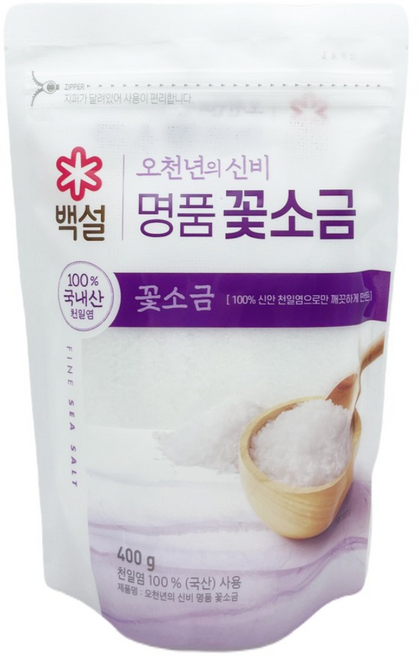 백설 오천년의 신비 명품 꽃소금, 400g, 10개