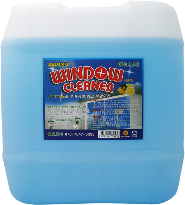 카보이 유리세정제/업소용/유리창청소/대용량, 1개, 18.75L