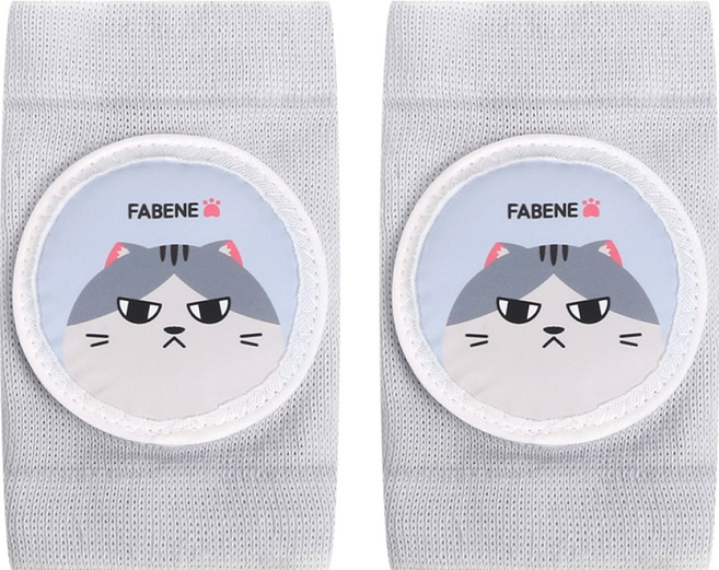 화베네 유아용 쿠션 팔꿈치 보호대 FES-B, 그레이, 1개