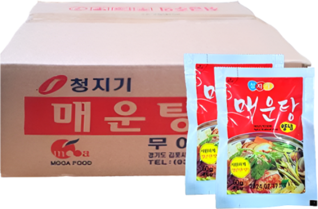 청지기 매운탕 양념60gx100봉 1회용 포장용 해물탕, 6kg, 1박스