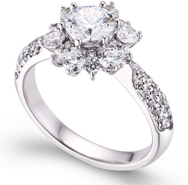 3부 엑설런트컷 천연 다이아몬드 반지 DR5-075