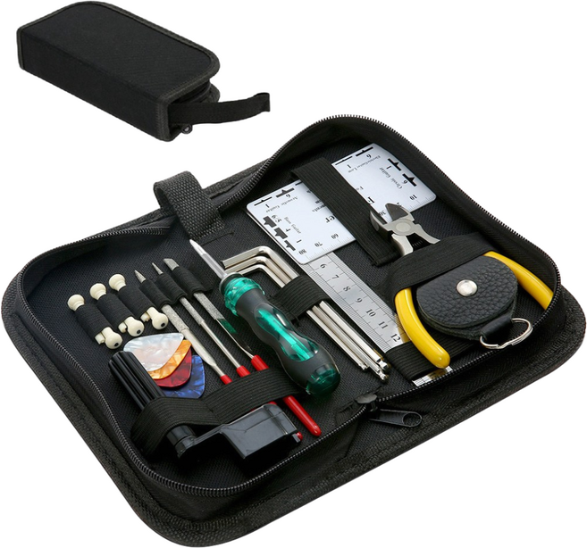 위고뮤직 기타 수리공구 풀세트 11종 통기타 청소 수리 도구 조율 튜닝, 1개