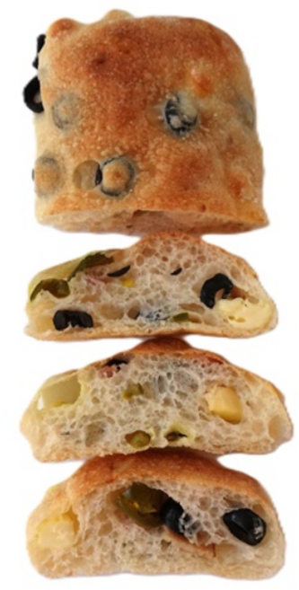 우디베이크샵 매콤 할라피뇨 치아바타, 1개, 110g