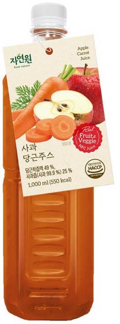 사과당근주스, 1개, 1L