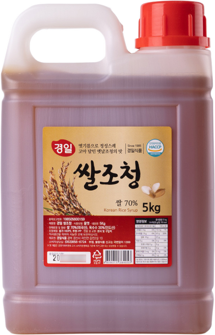 경일식품 쌀조청 대용량 업소용 쌀엿, 1개, 5kg