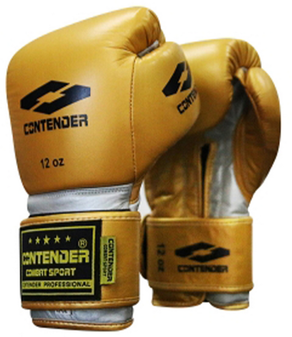 컨텐더 아레스 천연가죽 복싱 글러브 MMA, 1개, 골드