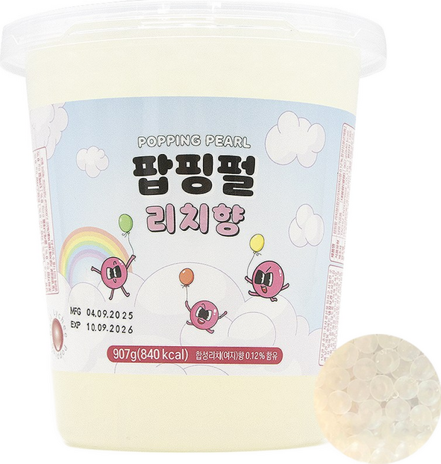 토핑스 팝핑펄 리치, 907g, 1개입, 1개