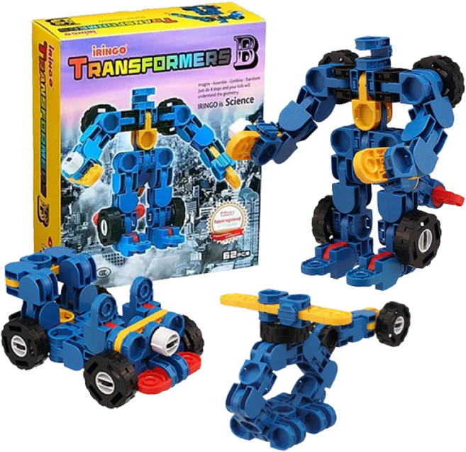 아이링고 트랜스포머B 블럭 62피스, 혼합색상, 1개