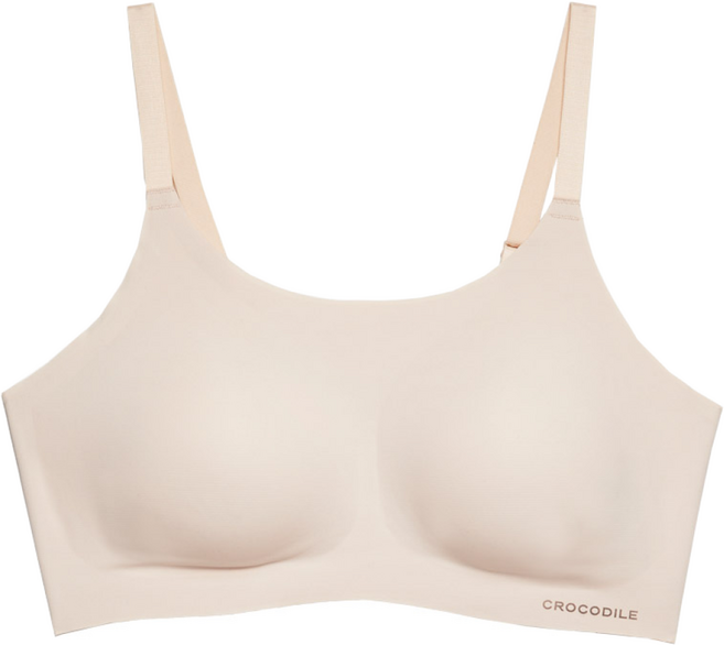[크로커다일] 라이크라 인견쉘론 스트랩 일체형 브라 택 1