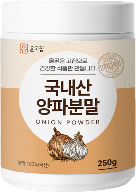 [윤고집]국내산 양파분말 100%, 1개, 250g