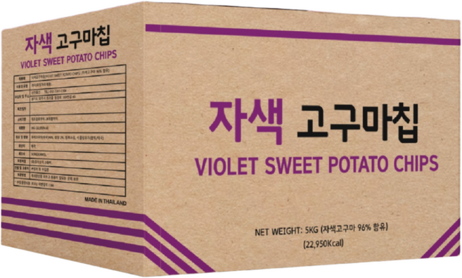 아트푸드 자색 고구마칩 대용량 벌크, 5kg, 1개