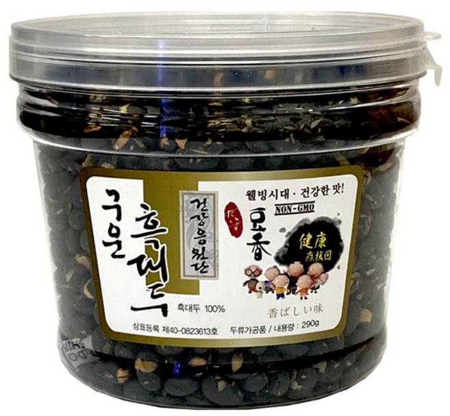 주전부리 안주 담백한 구운 흑대두 서리태 볶은콩, 1개