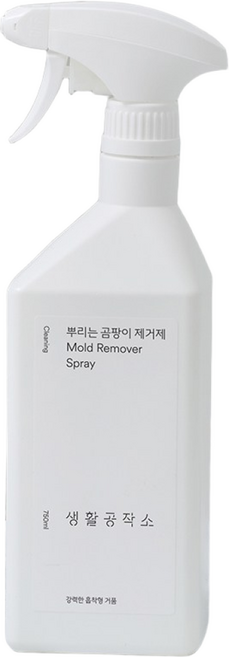 생활공작소 뿌리는 곰팡이 제거제, 750ml, 6개