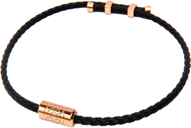 클라비스 바흐 건강목걸이 근육통 완화 의료기기 네오디뮴, 블랙, 로즈골드, 1개