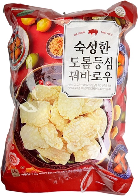 숙성한 도톰 등심 꿔바로우 (냉동), 1kg, 1개