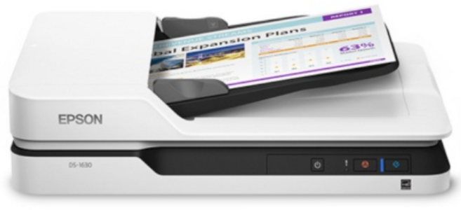 [EPSON] 엡손 평판스캐너 DS-1630 (A4/CIS방식/1200dpi/자동급지장치/ADF급지량50매/양면스캔/연결방식USB3.0/흑백25ppm/컬러25ppm/무게4.1kg)