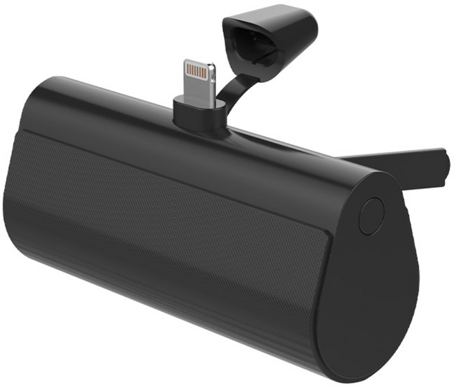 에스모도 PD 도킹형 고속 충전 미니 보조배터리 20W, 블랙, CL-850(8핀용)