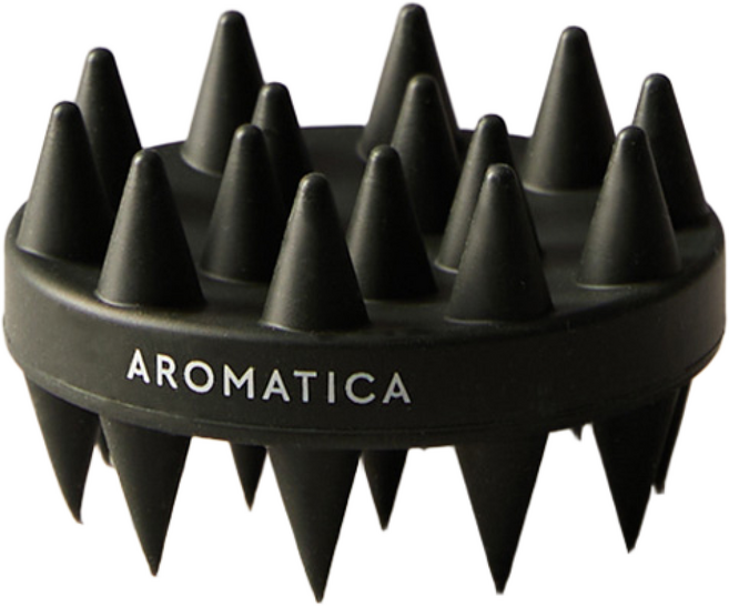 아로마티카 듀얼 스칼프 샴푸 브러쉬, 검정, 1개