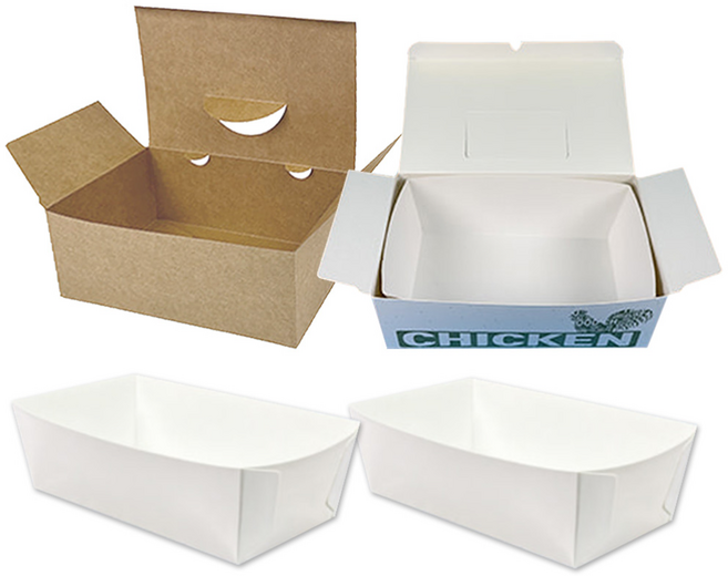 치킨박스 223호 종이 속지 사각 트레이 박스, 1박스, 200개