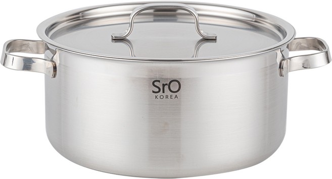 국산 SrO 통삼중 스텐 냄비 인덕션 겸용 편수 양수 전골 IH 통3중, 24양수, 1개