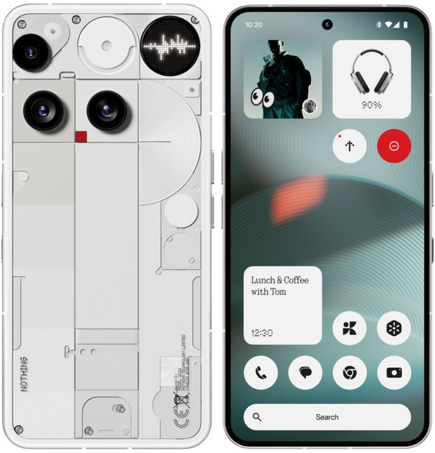 낫싱 Phone (3) 휴대폰 자급제폰 50MP 4카메라 광학3배줌 4K 60fps 동영상 지문센서 IP68 eSIM, 512GB, 화이트