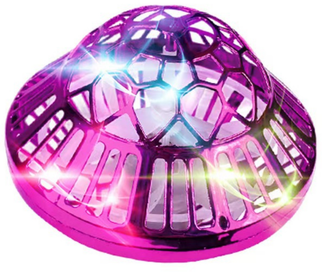 드론 부메랑 팽이드론 완구 플라잉 스피너 시크 플라잉 UFO 장난감 [KC안전인증제품], 핑크, 1개