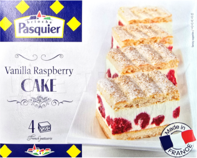 파스키에 프랑스 바닐라 라즈베리 케이크 290g, 1개
