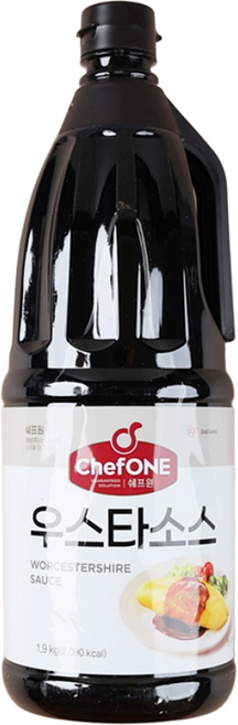 쉐프원 우스타소스 돈까스 튀김 볶음요리 필수 소스, 1개, 1.9kg