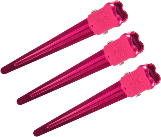 [로웰] 도노 픽스 헤어핀 3ea(핀컬핀 볼륨핀 뿌리볼륨 연예인뿌리볼륨 앞머리고정 앞머리고정핀 미용실핀 집게핀), 3개, 핑크