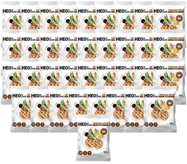 허닭 그릴 닭가슴살 스테이크 불고기맛, 36개