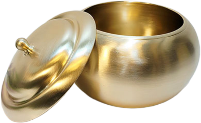 브론즈아트공방 요강(중) 청동요강 복요강 유기 방짜 놋쇠 저금통 보석함 가마요강 항아리, 1개