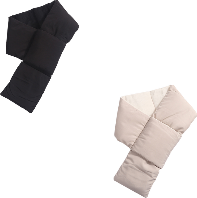 (시즌off 특가할인) 1+1 기모안감 패딩목도리 남녀공용 겨울 경량 쁘띠 머플러 넥워머