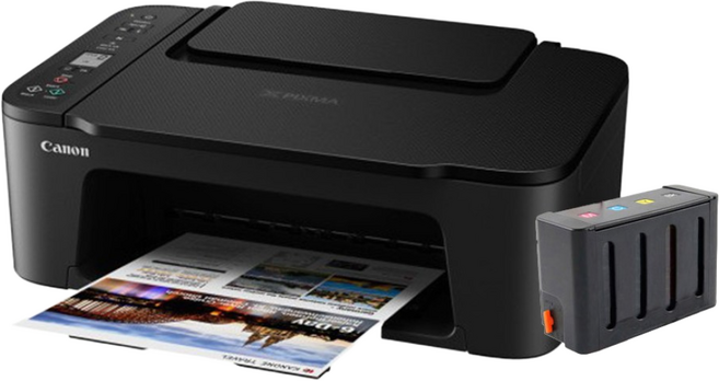 캐논 잉크젯복합기 TS3490+블랙라벨무한잉크 완벽장착 인쇄 복사 스캔 WIFI 정부24출력가능