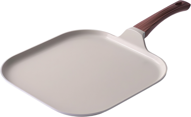 클레버팟 세라믹 인덕션 특대형 IH 사각팬 후라이팬 부침개 전팬 플레이팅, 31cm x 31cm 사각팬, 1개