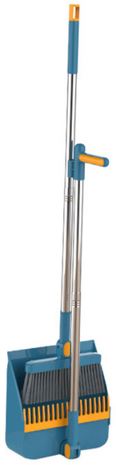 에버하우스 각도조절 빗자루 + 쓰레받이 세트, 1세트, 그린