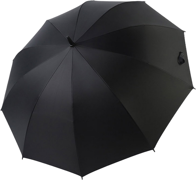 초대형 장우산 골프 우산 대형 골프장 양산 자외선 태풍 파라솔 라운딩, 1개, 블랙