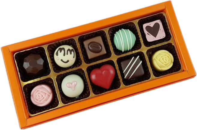 르헤브 발렌타인데이 화이트데이선물 수제초콜릿10구[사랑하는마음 ]선물세트, 1세트, 르헤브 봉봉10구